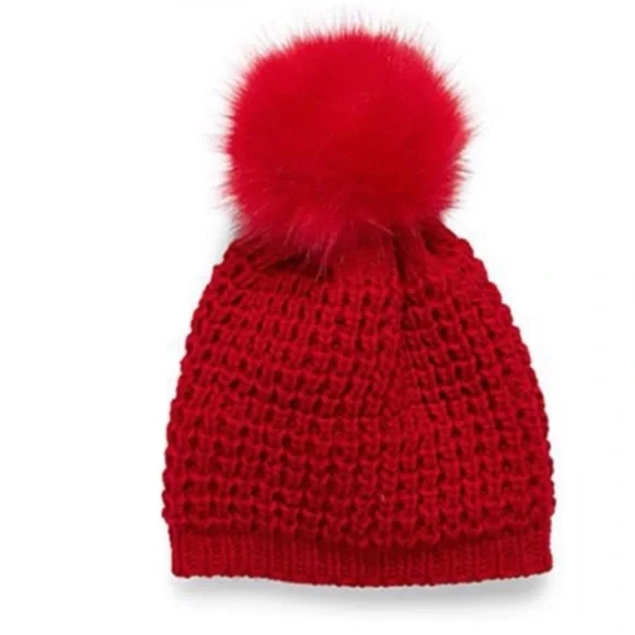 Kyi Kyi Knit Faux Fur Classic Pompom Beanie. Kyi Kyi Faux Fur Pompom Classic Beanie | Nordstromrack main image 2